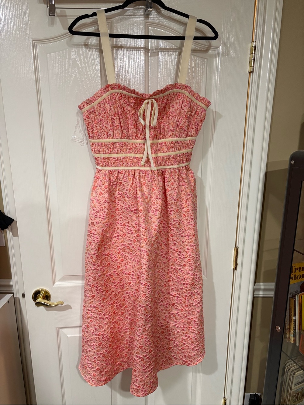 NWT- Entro Women’s Pink Floral Sundress with Contrast Trim